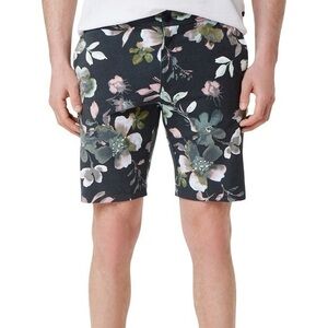 Good Man Brand Flex Pro Jersey Shorts in Tap Shoe‎ Floral Print Size Small New